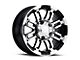 Vision Off-Road Warrior Gloss Black Machined 6-Lug Wheel; 18x8.5; 18mm Offset (03-09 4Runner)