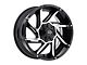 Vision Off-Road Prowler Gloss Black Machined 6-Lug Wheel; 17x9; -12mm Offset (03-09 4Runner)