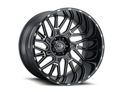 Vision Off-Road Brawl Gloss Black Milled 6-Lug Wheel; 20x10; -25mm Offset (04-15 Titan)