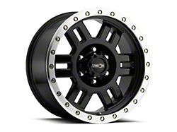 Vision Off-Road Manx Gloss Black Machined 6-Lug Wheel; 18x9; 0mm Offset (04-15 Titan)