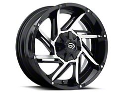 Vision Off-Road Prowler Gloss Black Machined 6-Lug Wheel; 18x9; 12mm Offset (04-15 Titan)