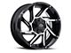 Vision Off-Road Prowler Gloss Black Machined 6-Lug Wheel; 20x9; -12mm Offset (04-15 Titan)