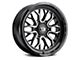 Vision Off-Road Riot Gloss Black Machined 6-Lug Wheel; 20x10; -25mm Offset (04-15 Titan)