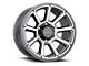 Vision Off-Road Turbine Gunmetal Machined Face 6-Lug Wheel; 18x9; 18mm Offset (04-15 Titan)