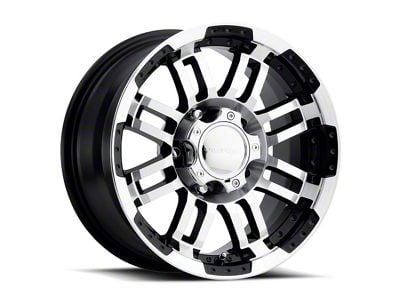 Vision Off-Road Warrior Gloss Black Machined 6-Lug Wheel; 18x8.5; 18mm Offset (04-15 Titan)