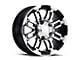 Vision Off-Road Warrior Gloss Black Machined 6-Lug Wheel; 18x8.5; 25mm Offset (04-15 Titan)