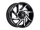 Vision Off-Road Prowler Gloss Black Machined 6-Lug Wheel; 17x9; -12mm Offset (05-15 Tacoma)