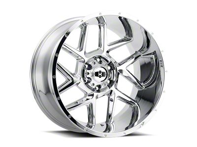 Vision Off-Road Sliver Chrome 6-Lug Wheel; 22x12; -57mm Offset (05-15 Tacoma)