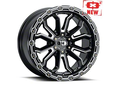 Vision Off-Road Valor Gloss Black Machined 6-Lug Wheel; 17x8.5; 18mm Offset (16-23 Tacoma)