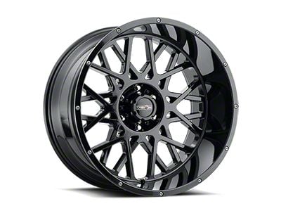 Vision Off-Road Rocker Gloss Black 6-Lug Wheel; 24x12; -51mm Offset (17-24 Titan)