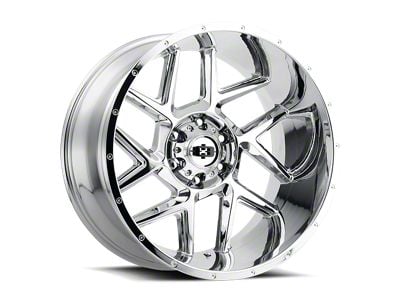 Vision Off-Road Sliver Chrome 6-Lug Wheel; 22x12; -57mm Offset (17-24 Titan)