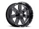 Vision Off-Road Arc Gloss Black Milled 6-Lug Wheel; 17x9; 12mm Offset (2024 Tacoma)