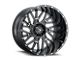 Vision Off-Road Brawl Gloss Black Milled 6-Lug Wheel; 22x12; -51mm Offset (2024 Tacoma)