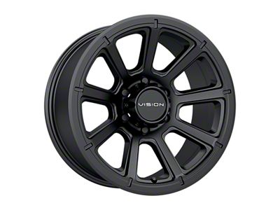 Vision Off-Road Turbine Matte Black 6-Lug Wheel; 17x8.5; 18mm Offset (2024 Tacoma)