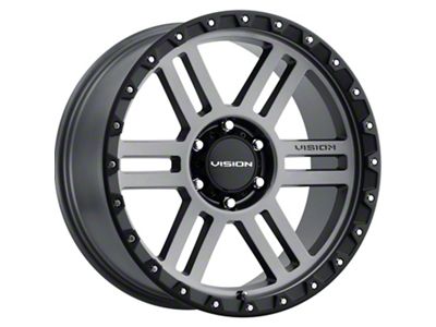 Vision Off-Road Manx 2 Satin Gray 6-Lug Wheel; 17x9; -12mm Offset (10-24 4Runner)