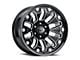 Vision Off-Road Armor Gloss Black Milled with Black Bolt Inserts 6-Lug Wheel; 18x9; 12mm Offset (10-24 4Runner)