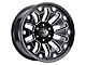 Vision Off-Road Armor Gloss Black Milled 6-Lug Wheel; 18x9; -12mm Offset (10-24 4Runner)