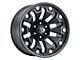 Vision Off-Road Armor Satin Black with Black Bolt Inserts 6-Lug Wheel; 18x9; -12mm Offset (10-24 4Runner)