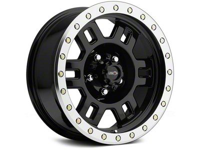 Vision Off-Road Manx Gloss Black Machined 6-Lug Wheel; 18x9; 0mm Offset (10-24 4Runner)