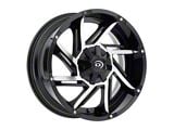 Vision Off-Road Prowler Gloss Black Machined 6-Lug Wheel; 17x9; -12mm Offset (10-24 4Runner)