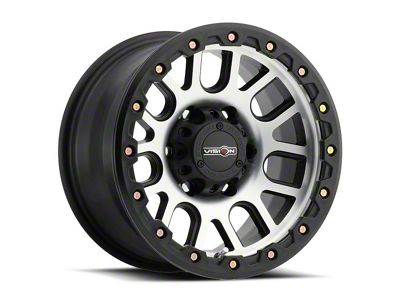 Vision Off-Road Nemesis Matte Black Machined 6-Lug Wheel; 18x9; 0mm Offset (21-24 Bronco, Excluding Raptor)