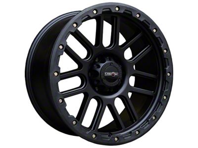 Vision Off-Road Nemesis Matte Black 6-Lug Wheel; 17x9; -12mm Offset (21-24 Bronco, Excluding Raptor)
