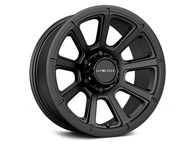 Vision Off-Road Turbine Matte Black 6-Lug Wheel; 20x9; 18mm Offset (22-24 Bronco Raptor)