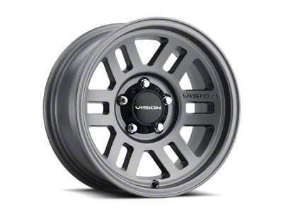 Vision Off-Road Manx 2 Overland Satin Gray 6-Lug Wheel; 17x9; 18mm Offset (21-24 Bronco, Excluding Raptor)