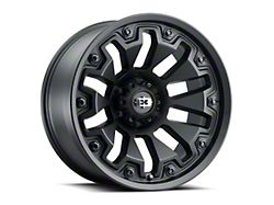 Vision Off-Road Armor Satin Black with Black Bolt Inserts 6-Lug Wheel; 20x9; 0mm Offset (21-24 Bronco, Excluding Raptor)