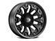 Vision Off-Road Armor Satin Black with Black Bolt Inserts 6-Lug Wheel; 20x9; 12mm Offset (21-24 Bronco, Excluding Raptor)