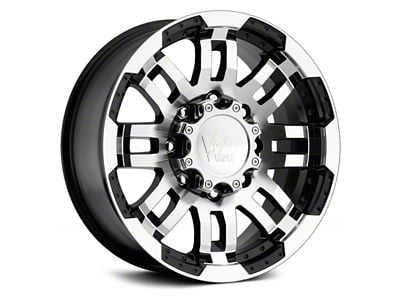 Vision Off-Road Warrior Gloss Black Machined 6-Lug Wheel; 17x8.5; 25mm Offset (22-24 Bronco Raptor)