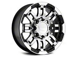 Vision Off-Road Warrior Gloss Black Machined 6-Lug Wheel; 20x9; 0mm Offset (22-24 Bronco Raptor)