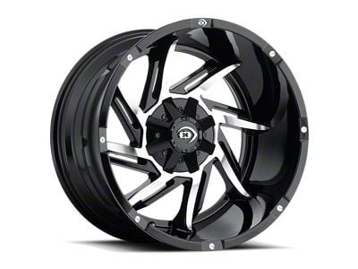 Vision Off-Road Prowler Gloss Black Machined 6-Lug Wheel; 17x9; 12mm Offset (22-25 Bronco Raptor)