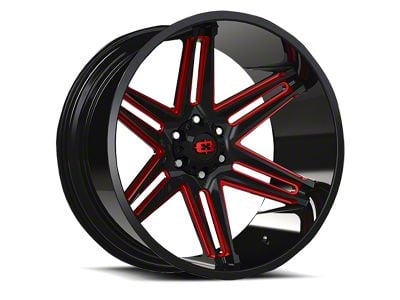 Vision Off-Road Razor Gloss Black Milled Spoke 6-Lug Wheel; 20x10; -25mm Offset (22-25 Bronco Raptor)