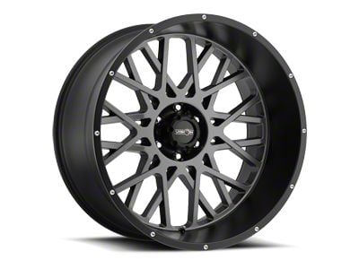 Vision Off-Road Riot Gloss Black Machined 6-Lug Wheel; 22x10; -19mm Offset (22-25 Bronco Raptor)