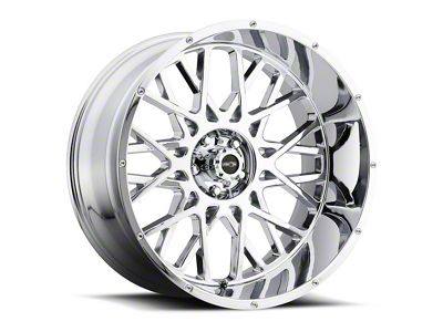 Vision Off-Road Rocker Chrome 6-Lug Wheel; 24x12; -51mm Offset (21-24 Bronco, Excluding Raptor)