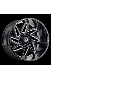 Vision Off-Road Spyder Gloss Black Milled Spoke 6-Lug Wheel; 20x10; -25mm Offset (21-24 Bronco, Excluding Raptor)
