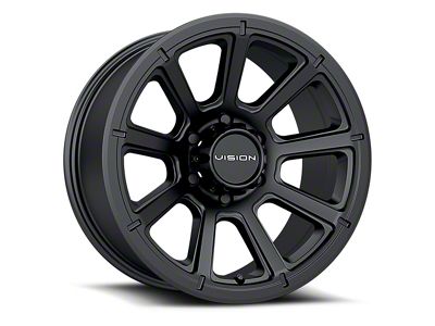 Vision Off-Road Turbine Matte Black 6-Lug Wheel; 20x9; 18mm Offset (21-24 Bronco, Excluding Raptor)