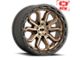 Vision Off-Road Korupt Satin Bronze Wheel; 17x9; -12mm Offset (20-24 Jeep Gladiator JT)