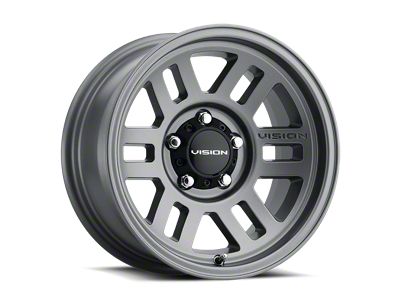 Vision Off-Road Manx 2 Overland Satin Gray Wheel; 17x9 (20-24 Jeep Gladiator JT)