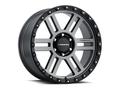 Vision Off-Road Manx 2 Satin Gray Wheel; 17x9; -12mm Offset (20-24 Jeep Gladiator JT)