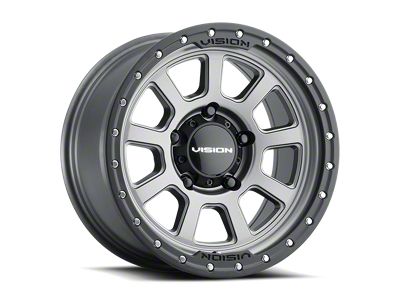 Vision Off-Road Ojos Satin Gray Wheel; 17x9 (20-24 Jeep Gladiator JT)