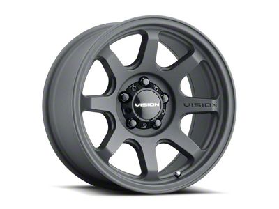 Vision Off-Road Flow Satin Black Wheel; 17x9; -12mm Offset (05-10 Jeep Grand Cherokee WK, Excluding SRT8)