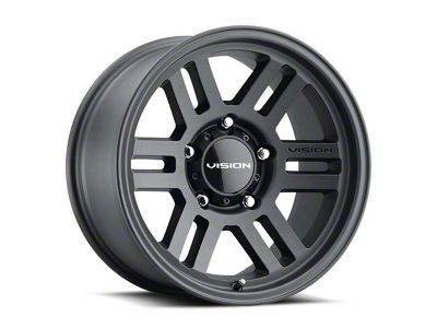 Vision Off-Road Manx 2 Overland Satin Black Wheel; 17x9; -12mm Offset (05-10 Jeep Grand Cherokee WK, Excluding SRT8)