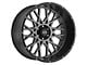 Vision Off-Road Rocker Anthracite with Satin Black Lip Wheel; 18x9; -12mm Offset (22-24 Jeep Grand Cherokee WL)