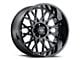 Vision Off-Road Rocker Gloss Black Wheel; 18x9; -12mm Offset (11-21 Jeep Grand Cherokee WK2)