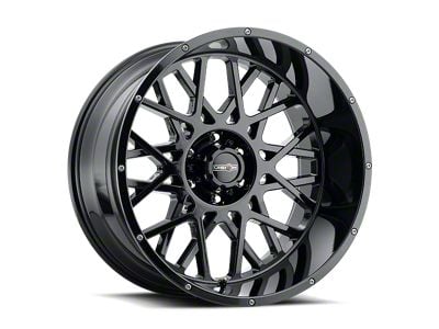 Vision Off-Road Rocker Gloss Black Wheel; 24x12 (07-18 Jeep Wrangler JK)