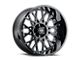 Vision Off-Road Rocker Gloss Black Wheel; 24x12 (07-18 Jeep Wrangler JK)