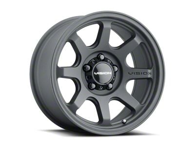 Vision Off-Road Flow Satin Black Wheel; 17x8; 30mm Offset (87-95 Jeep Wrangler YJ)