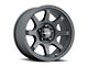 Vision Off-Road Flow Satin Black Wheel; 17x8; 30mm Offset (87-95 Jeep Wrangler YJ)